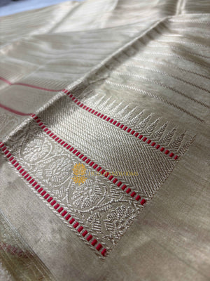 Pure Tissue Silk Handloom Banarasi Saree - All Over Tanchui Brocade