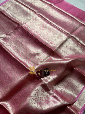 Pure Tissue Silk Tanchui Brocade Handloom Banarasi Saree