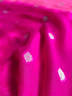 Pure Chiffon Silk Khaddi Banarasi With Small Motifs