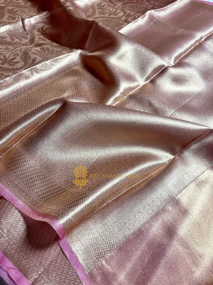 Pure Tissue Silk Tanchui Brocade Handloom Banarasi Saree