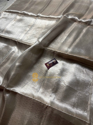 Pure Tissue Silk Tanchui Brocade Handloom Banarasi Saree