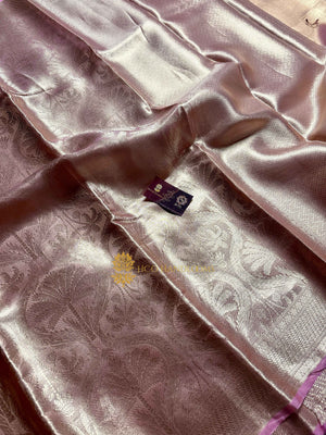 Pure Tissue Silk Tanchui Brocade Handloom Banarasi Saree