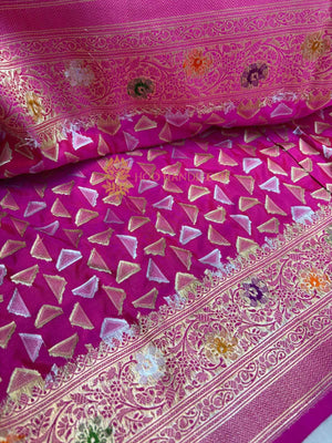 Pure Katan Silk Handloom Banarasi Saree - All Over Tanchui Work