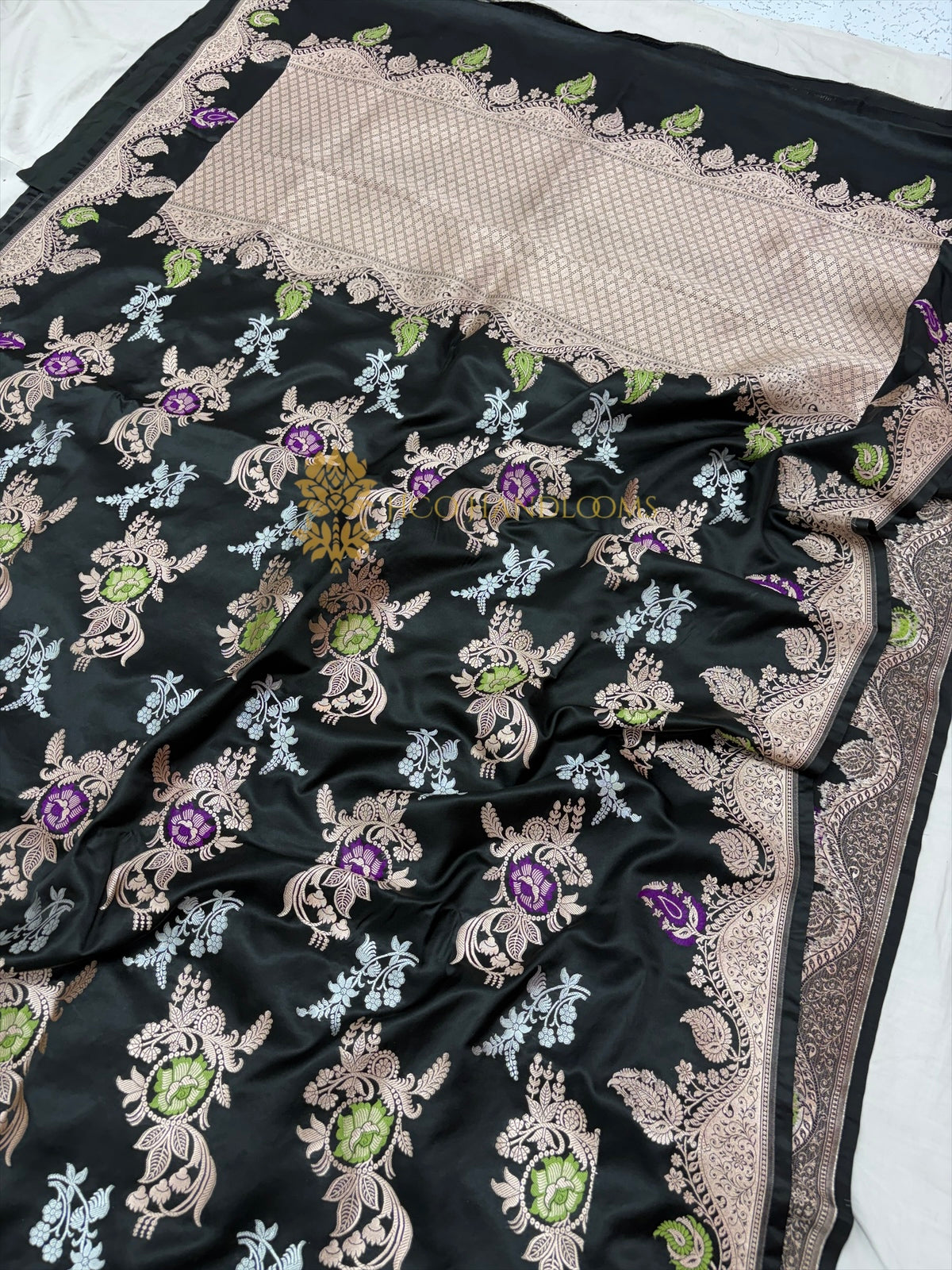 Premium Mashru Katan Silk Meenakari Banarasi Saree