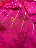 Rani Pure Katan Silk Handloom Banarasi Saree - All Over Kadhua Motifs