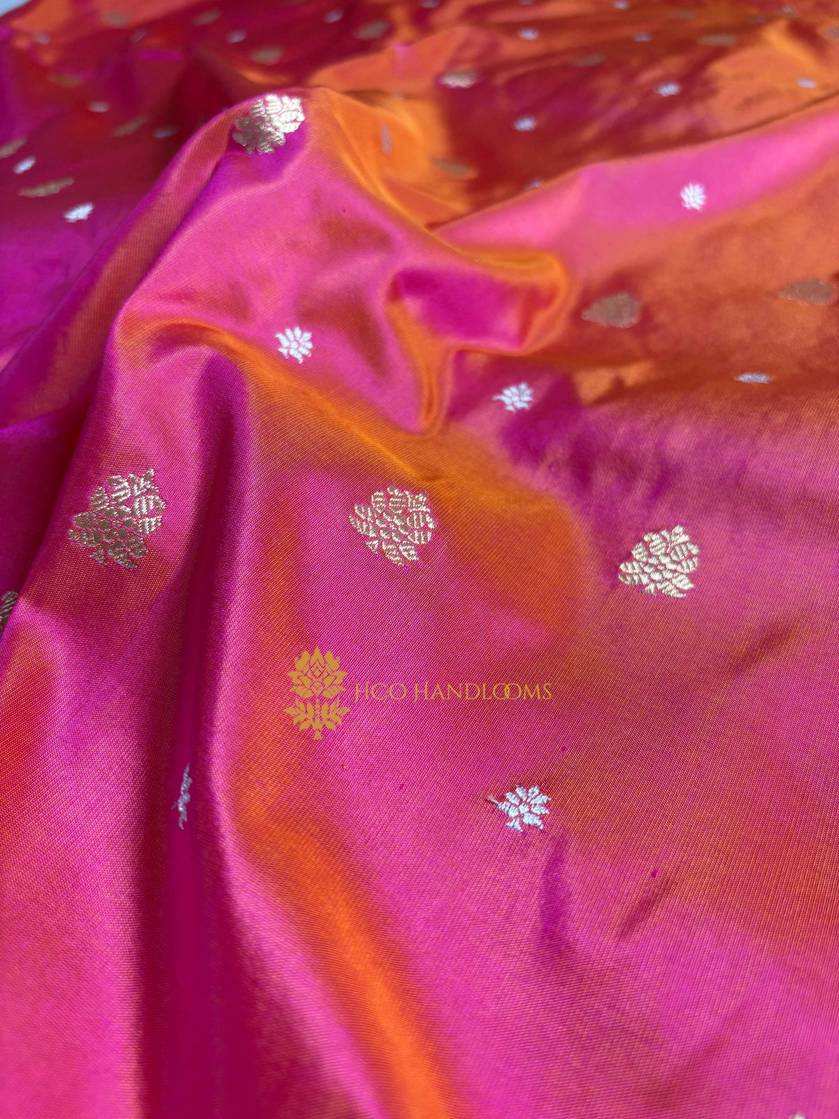 Pure Katan Silk Handloom Banarasi Saree - All Over Kadhua Motifs With Konya