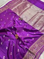 Pure Katan Silk Handloom Banarasi Saree - All Over Kadhua Motifs