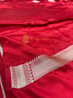 Premium Mashru Katan Silk Floral Motifs Banarasi Saree