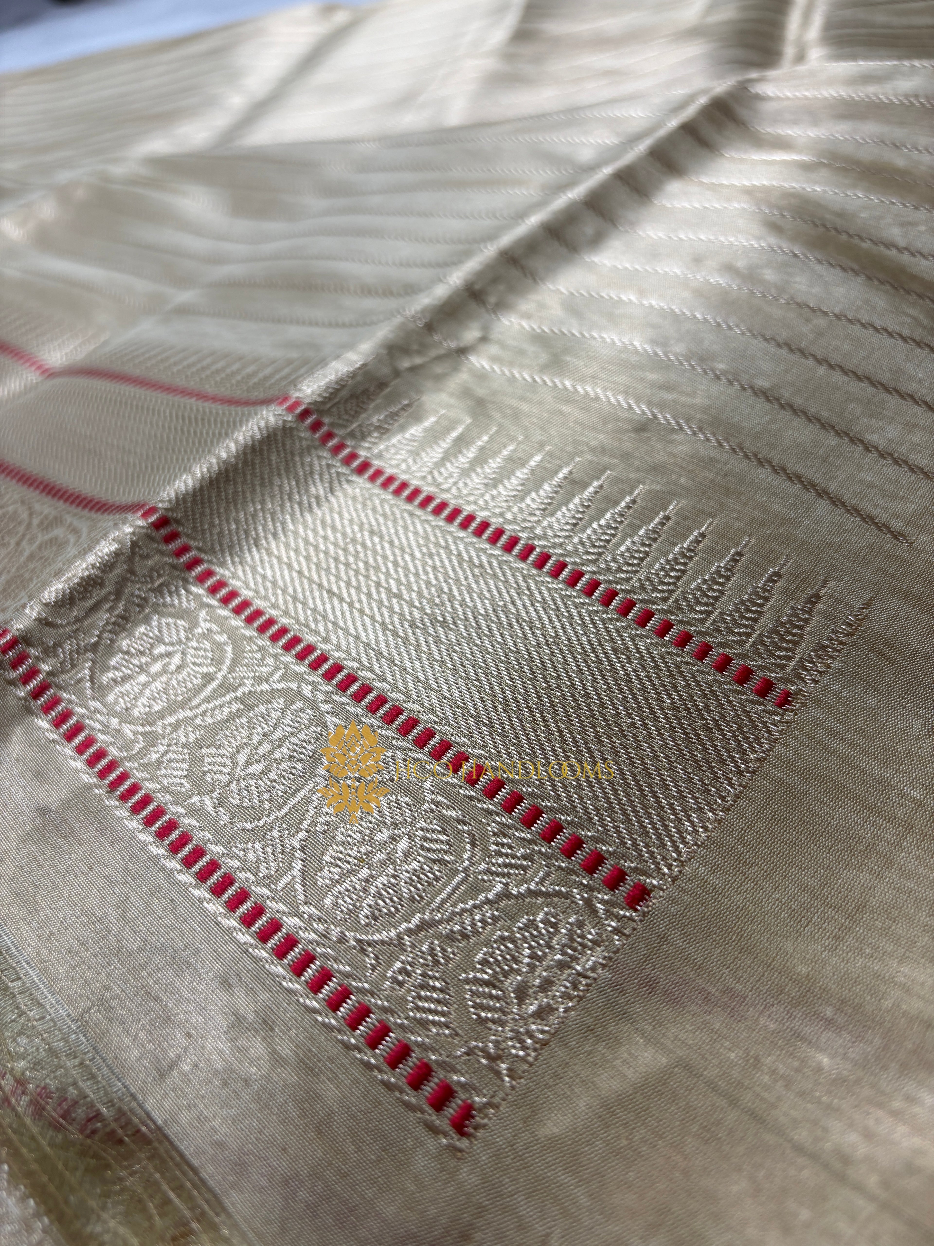 Pure Tissue Silk Handloom Banarasi Saree - All Over Tanchui Brocade