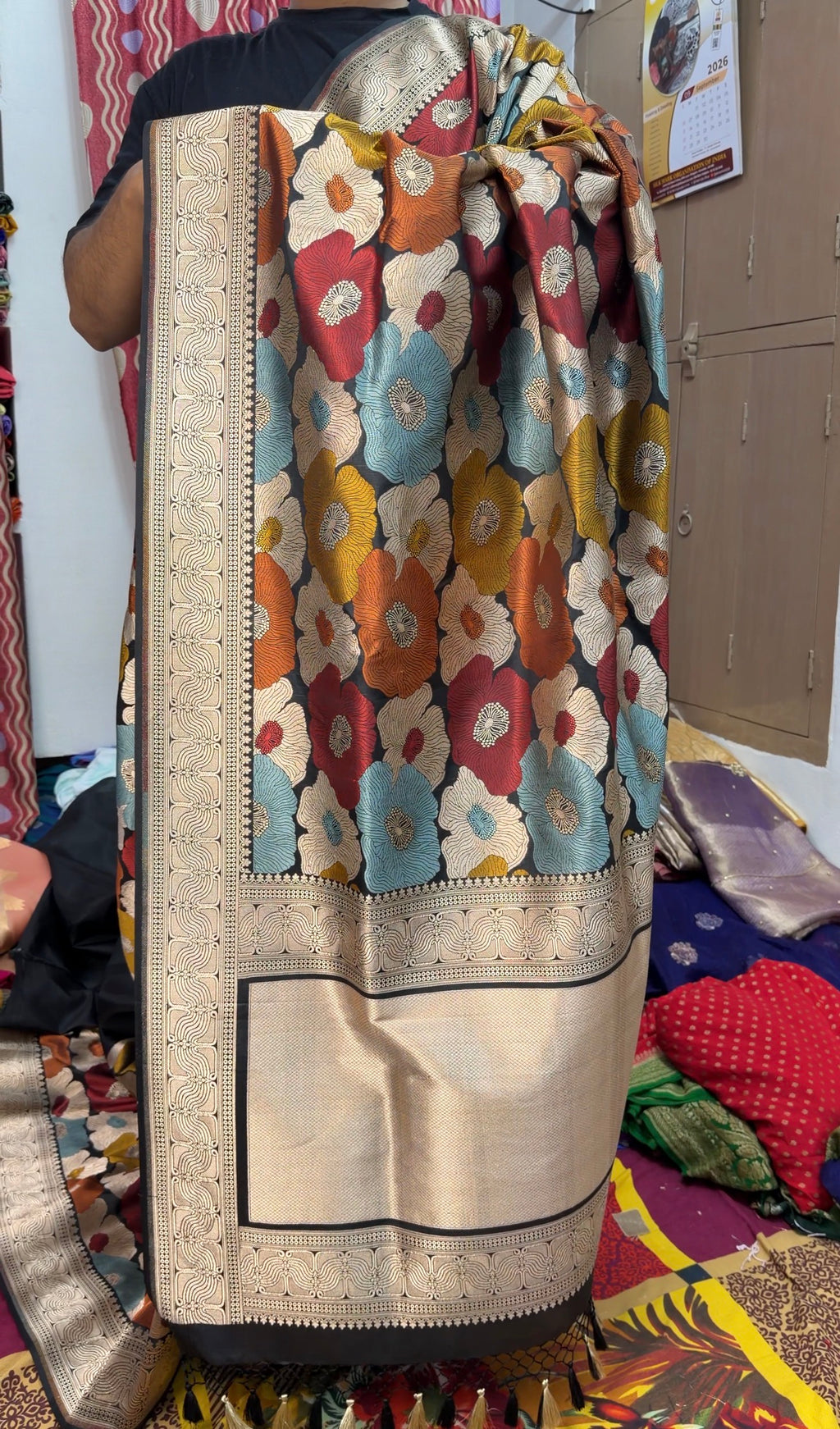 Nita Ambani Inspired Pure Katan Silk Handloom Banarasi Saree