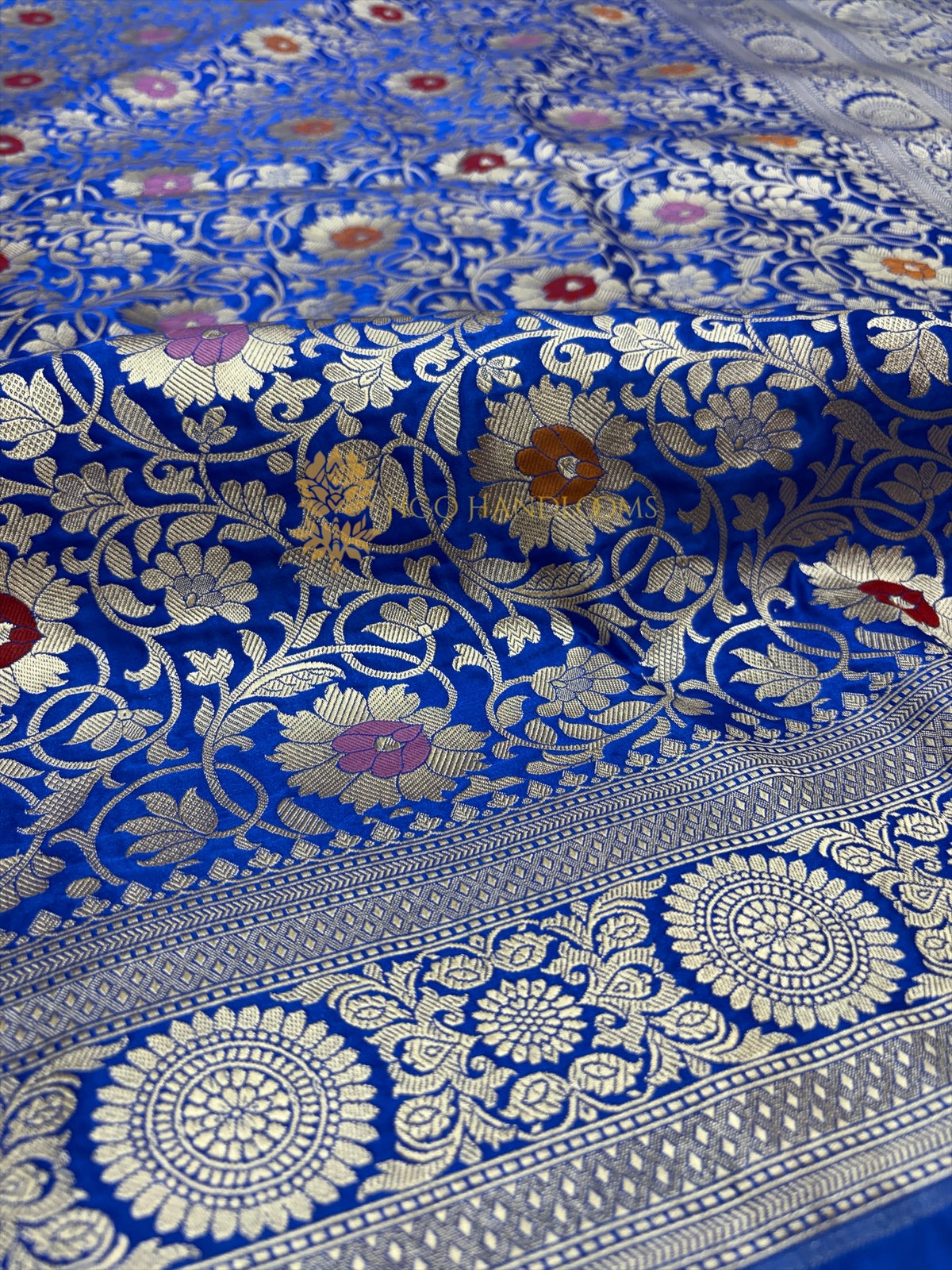 Premium Mashru Katan Silk Meenakari Jangla Banarasi Saree