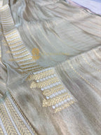 Pure Tissue Silk Handloom Banarasi Saree - All Over Kadhua Motifs