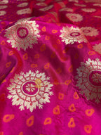 Pure Katan Silk Handloom Banarasi Saree - All Over Jangla