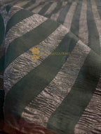 Pure Moonga Crush Tissue Silk Handloom Banarasi Saree