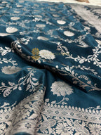 Premium Mashru Katan Silk Jangla Banarasi Saree