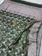 Premium Mashru Katan Silk Jangla Banarasi Saree
