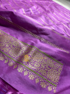 Pure Katan Silk Handloom Banarasi Saree - All Over Kadhua Motifs