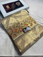 Pure Tissue Silk Meenakari Handloom Banarasi Saree