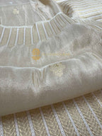 Pure Tissue Silk Handloom Banarasi Saree - All Over Kadhua Motifs