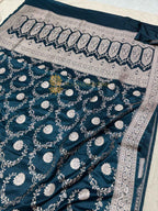Premium Mashru Katan Silk Jangla Banarasi Saree