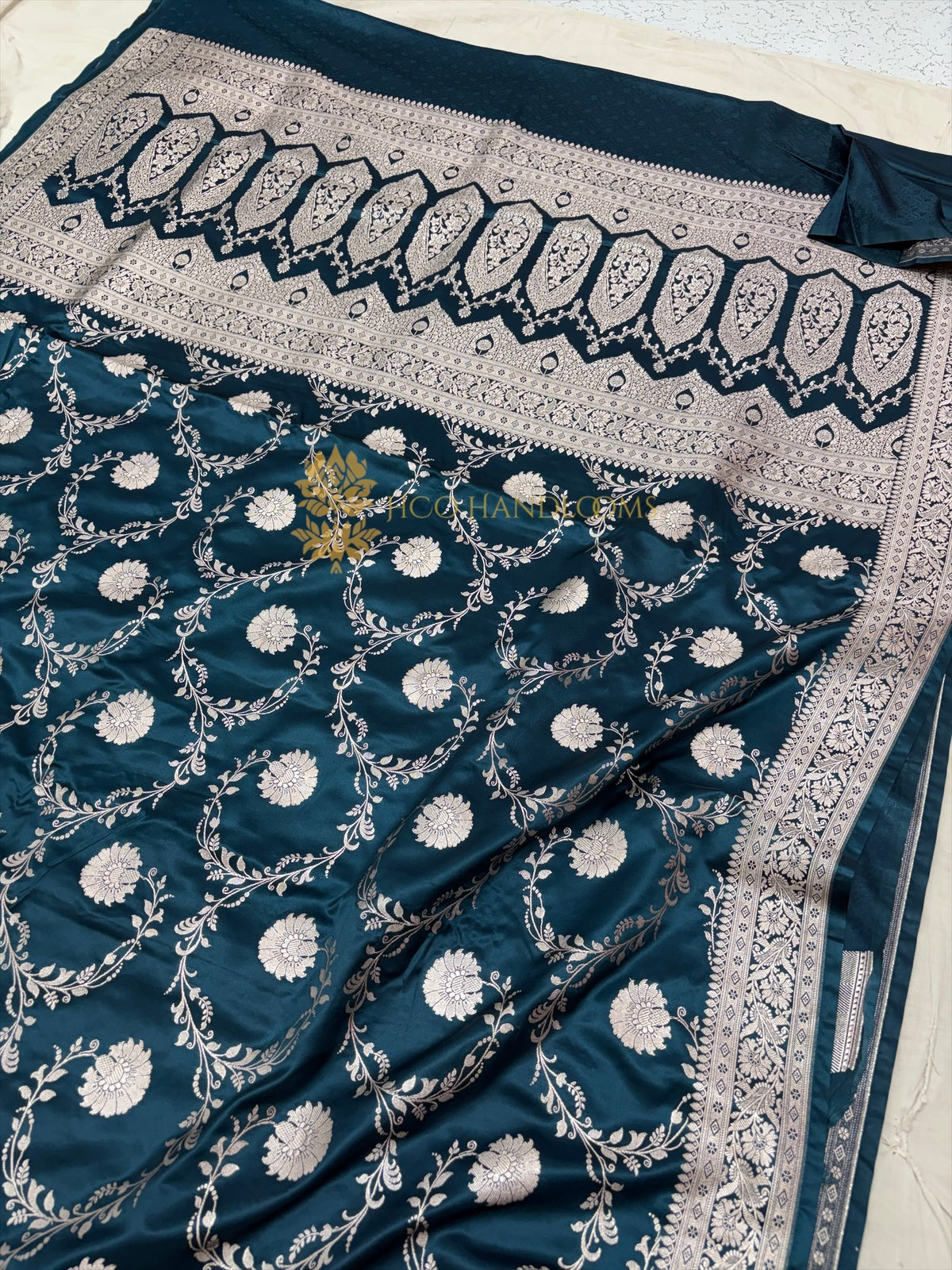 Premium Mashru Katan Silk Jangla Banarasi Saree