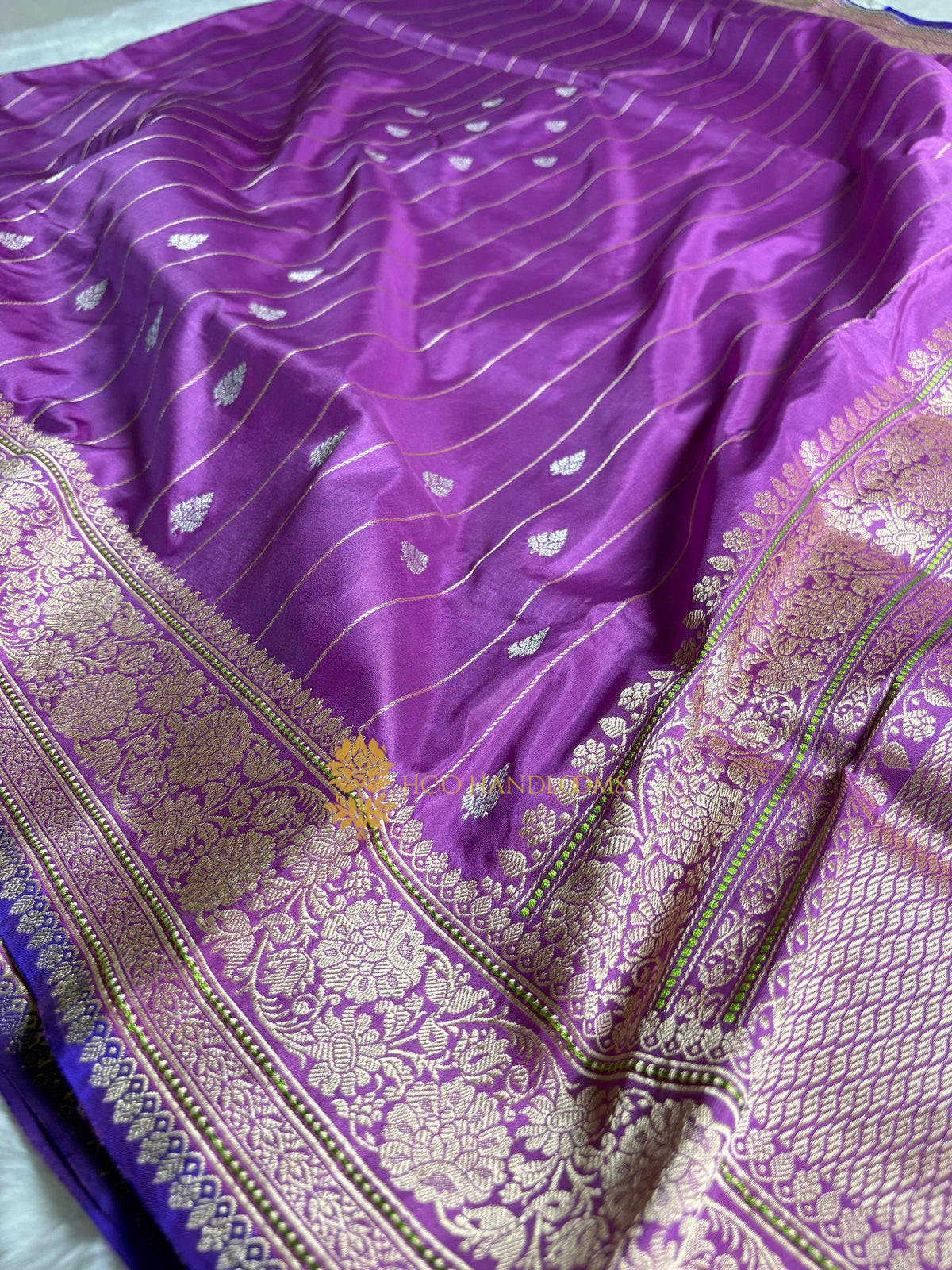 Pure Katan Silk Handloom Banarasi Saree - All Over Kadhua Motifs