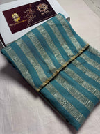 Pure Moonga Crush Tissue Silk Handloom Banarasi Saree