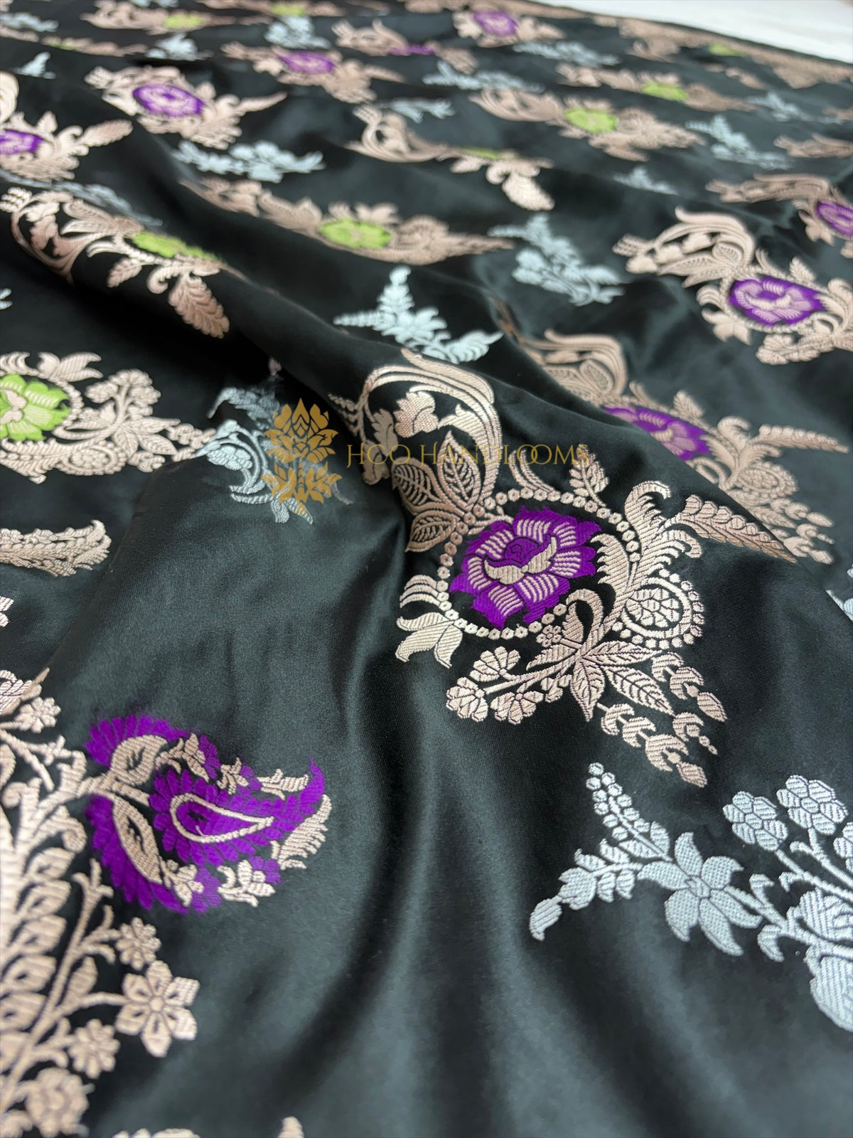 Premium Mashru Katan Silk Meenakari Banarasi Saree