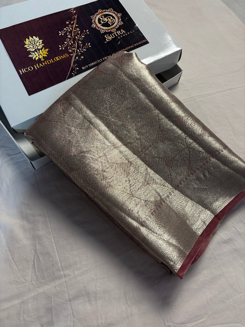 Pure Tissue Silk Tanchui Brocade Handloom Banarasi Saree