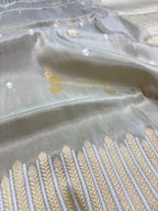 Pure Tissue Silk Handloom Banarasi Saree - All Over Kadhua Motifs