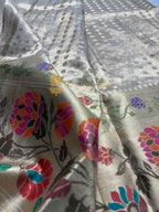 Pure Tissue Silk Handloom Meenakari Banarasi Saree
