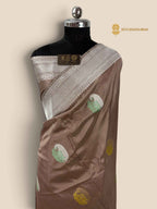 Pure Katan Silk Handloom Banarasi Saree - All Over Meenakari Motifs