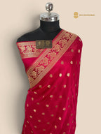 Premium Mashru Crepe Banarasi Saree - All Over Motifs