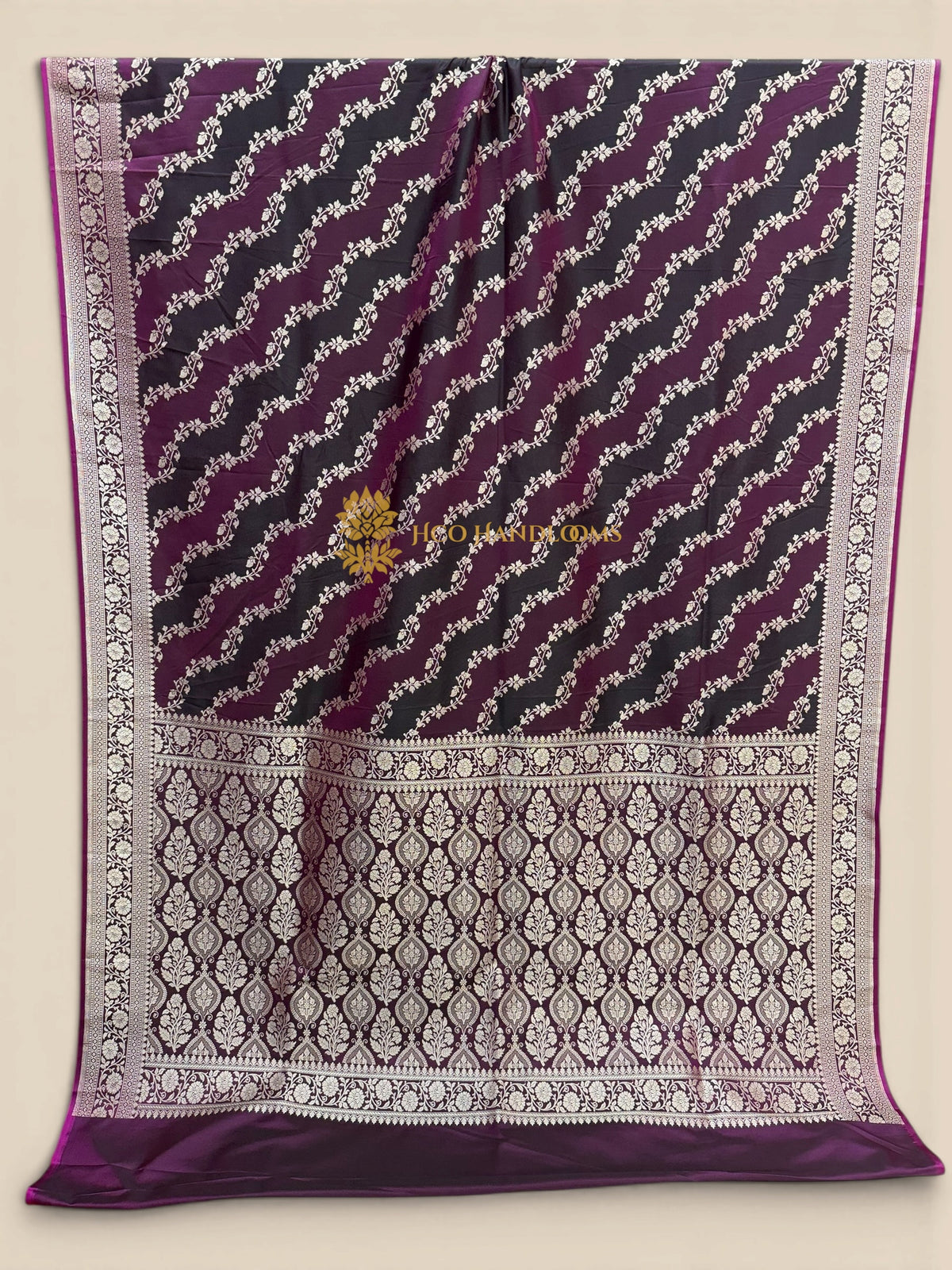 Premium Mashru Katan Silk Banarasi Saree - Rangkat Lahariya