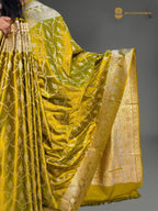 Premium Mashru Katan Silk Banarasi Saree - All Over Jaal Pattern