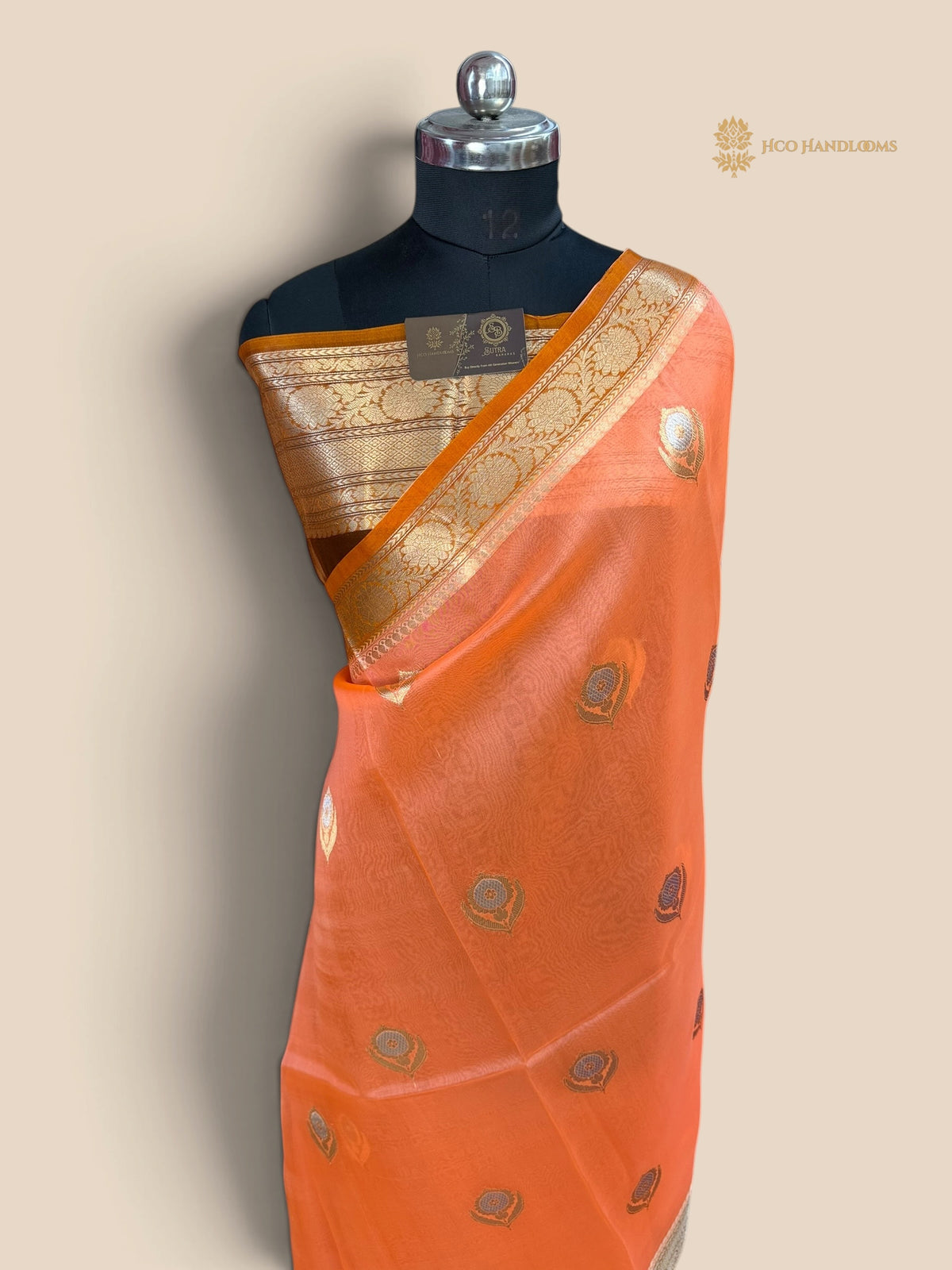 Pure Kora Silk Handloom Banarasi Saree - Meenakari Kadhua Motifs