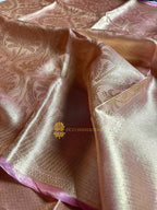 Pure Tissue Silk Tanchui Brocade Handloom Banarasi Saree