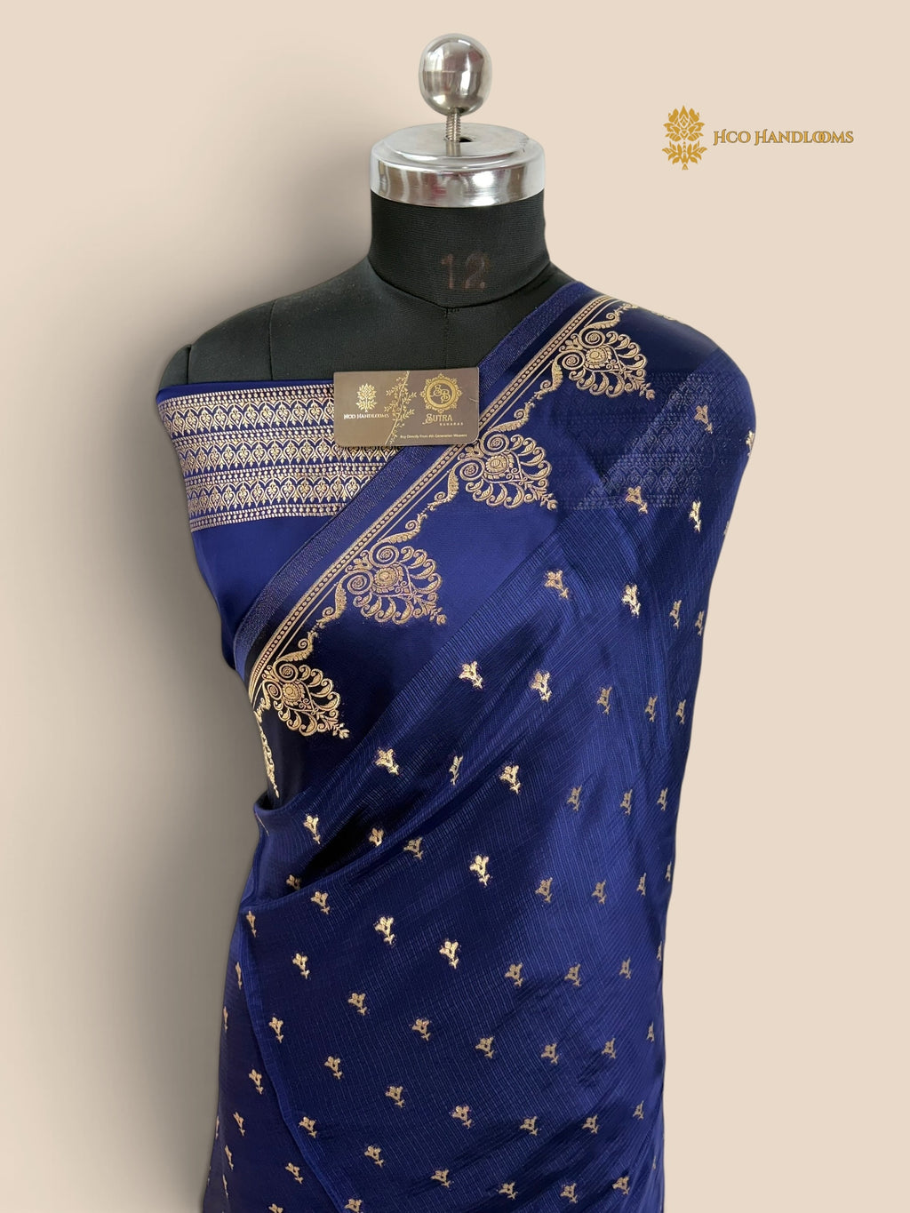 Premium Mashru Crepe Banarasi Saree - All Over Motifs