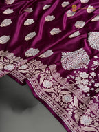 Premium Mashru Katan Silk Banarasi Saree - All Over Motifs