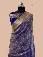 Pure Tissue Silk Handloom Banarasi Saree - All Over Kadhua Sona Roopa Motifs
