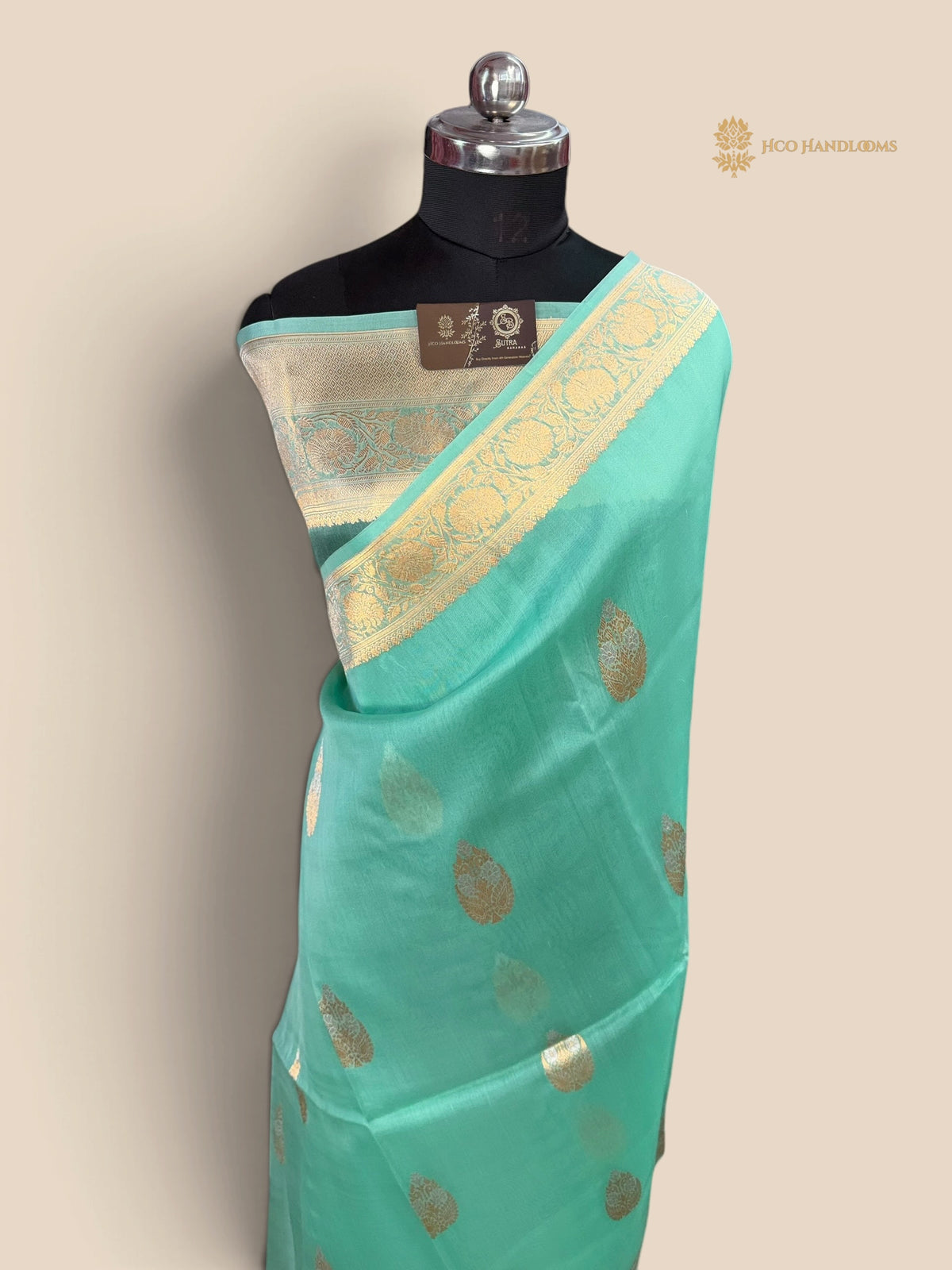 Pure Kora Silk Handloom Banarasi Saree - Meenakari Kadhua Motifs