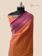 Dual Tone Contrast Premium Soft Katan Silk Tanchui Brocade Banarasi Saree