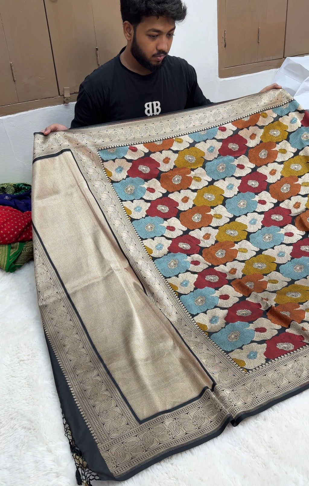 Nita Ambani Inspired Pure Katan Silk Handloom Banarasi Saree