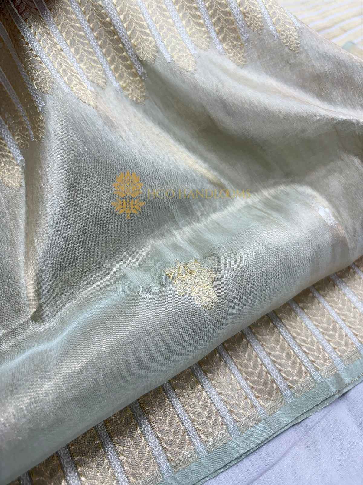 Pure Tissue Silk Handloom Banarasi Saree - All Over Kadhua Motifs
