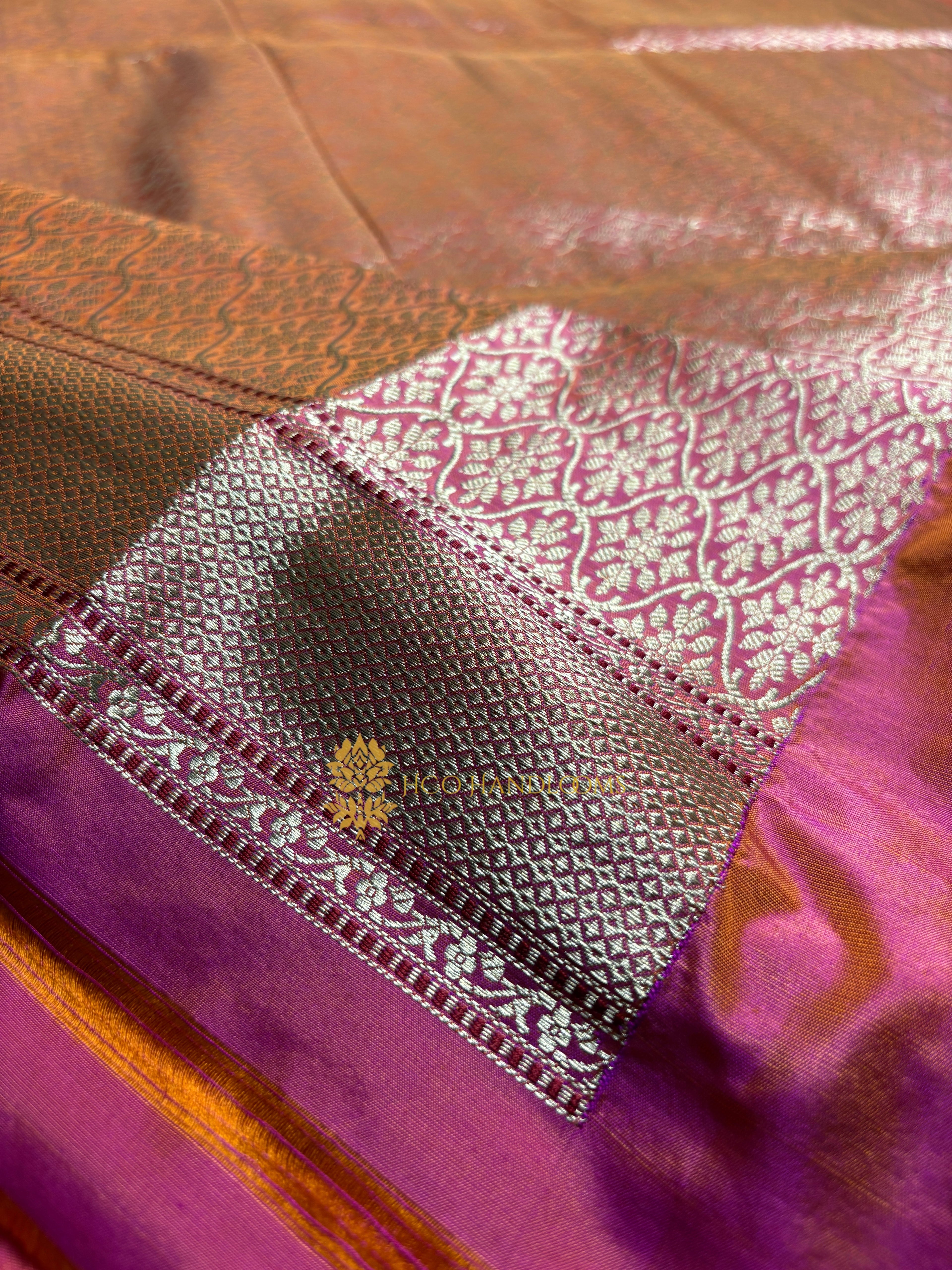 Pure Katan Silk Handloom Banarasi Saree - All Over Kadhua Motifs With Konya