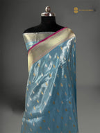 Regal Light Pure Tissue Silk Handloom Banarasi saree - All Over Kadua Motifs