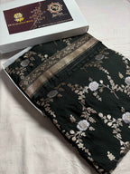 Premium Mashru Katan Silk Jangla Banarasi Saree