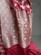 Regal Pure Katan Silk Handloom Banarasi Saree - All Over Jaal Work With Meenakari