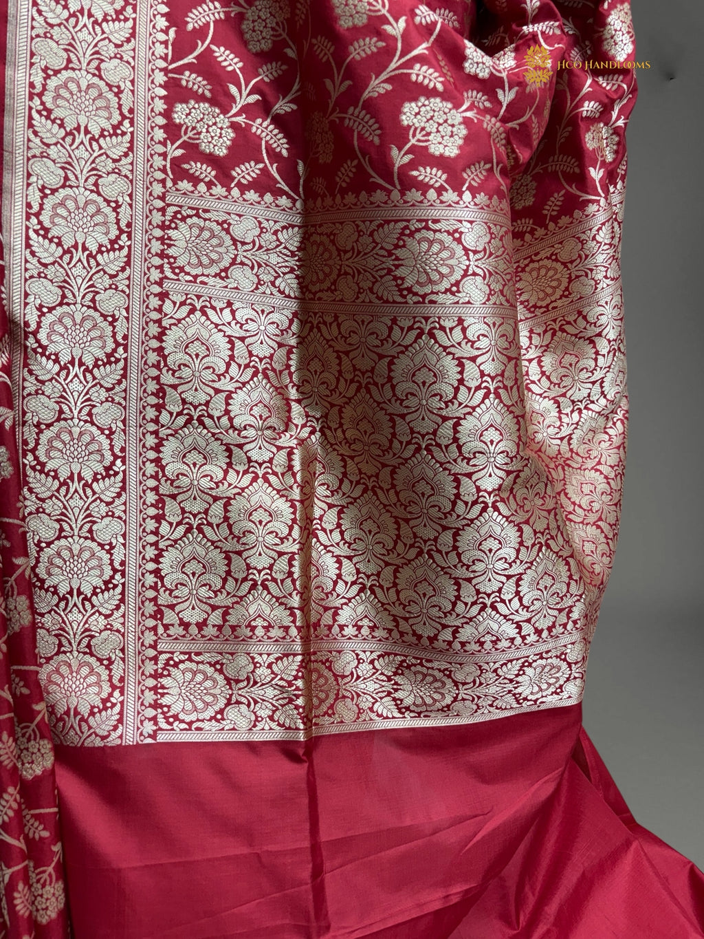 Regal Pure Katan Silk Handloom Banarasi Saree - All Over Jaal Work