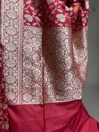 Regal Pure Katan Silk Handloom Banarasi Saree - All Over Jaal Work